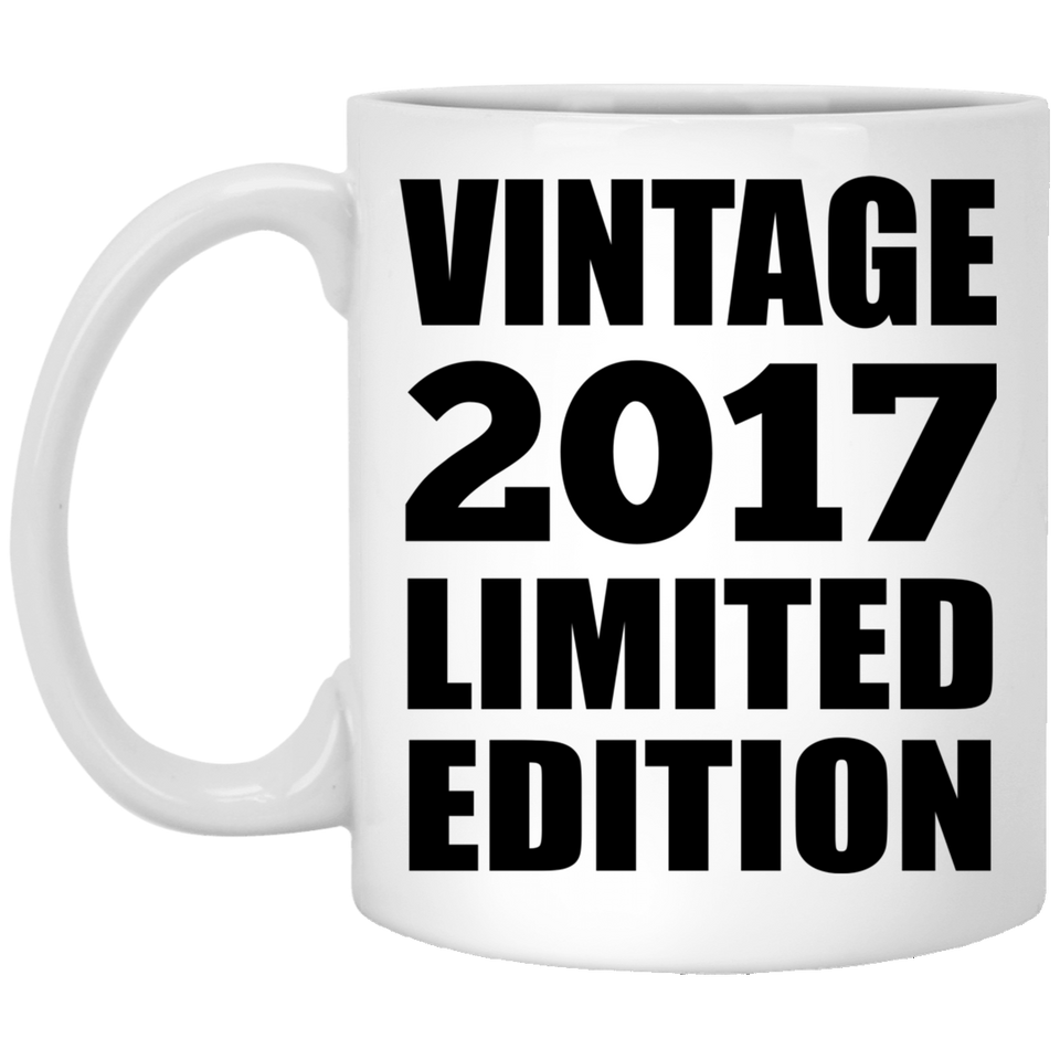 7th Birthday Vintage 2017 Limited Edition - 11oz Coffee Mug