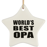 World's Best Opa - Star Ornament