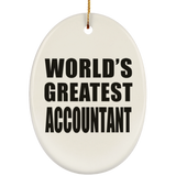 World's Greatest Accountant - Oval Ornament