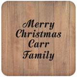 Merry Christmas Carr Family - Drink Coaster C