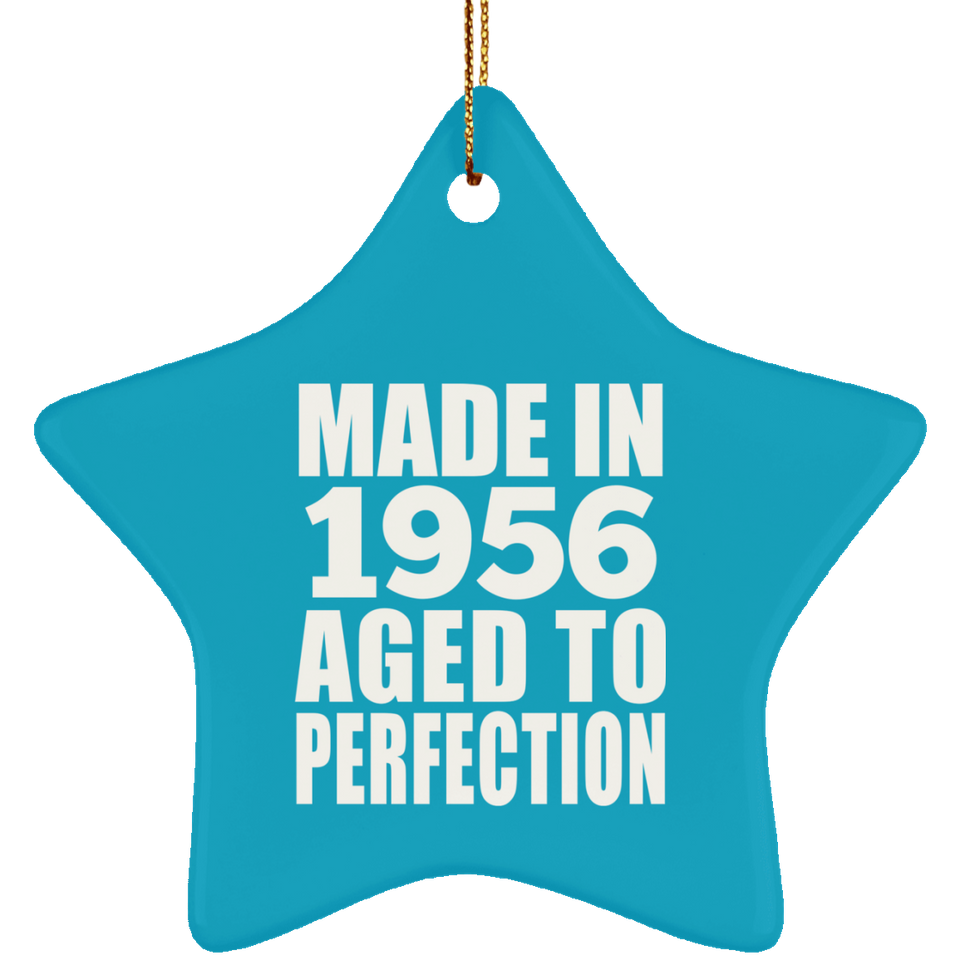 68th Birthday Made In 1956 Aged to Perfection - Star Ornament