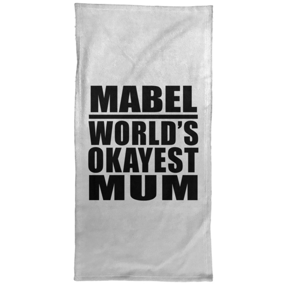 Mabel World's Okayest Mum - Hand Towel