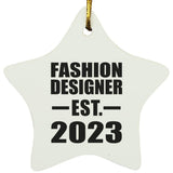 Fashion Designer Established EST. 2023 - Star Ornament