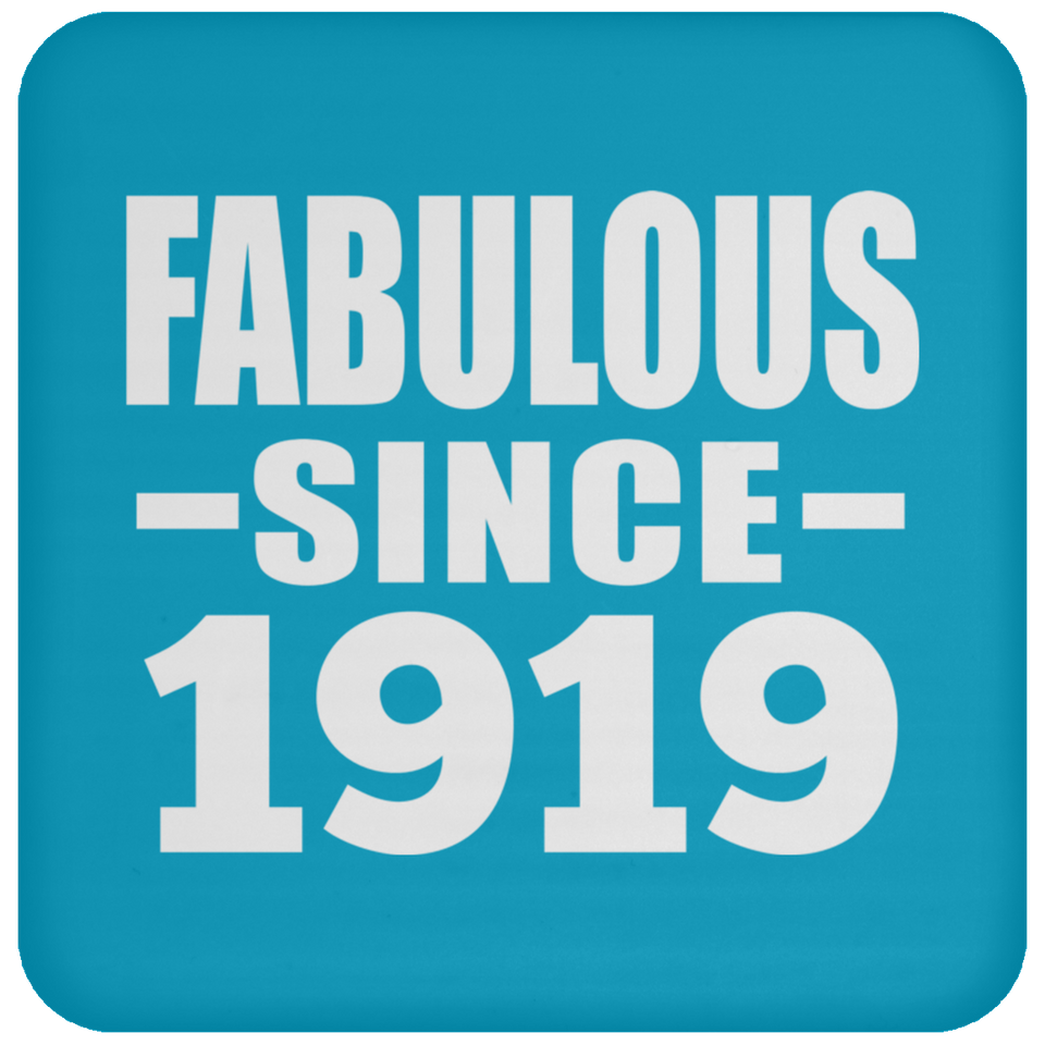 105th Birthday Fabulous Since 1919 - Drink Coaster