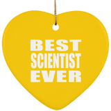 Best Scientist Ever - Heart Ornament