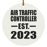 Air Traffic Controller Established EST. 2023 - Circle Ornament