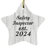 Safety Inspector Established Est. 2024 - Star Ornament F
