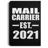 Mail Carrier Established EST. 2021 - Canvas Portrait
