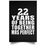 22nd Anniversary 22 Years Of Being Mrs Perfect - Poster Portrait