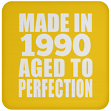 34th Birthday Made In 1990 Aged to Perfection - Drink Coaster