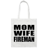 Mom Wife Fireman - Tote Bag White