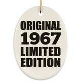 57th Birthday Original 1967 Limited Edition - Oval Ornament