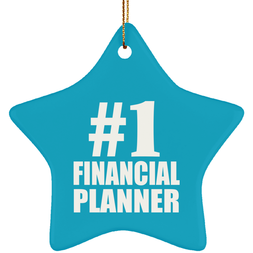 Number One #1 Financial Planner - Star Ornament