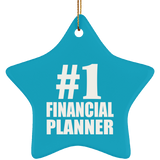 Number One #1 Financial Planner - Star Ornament