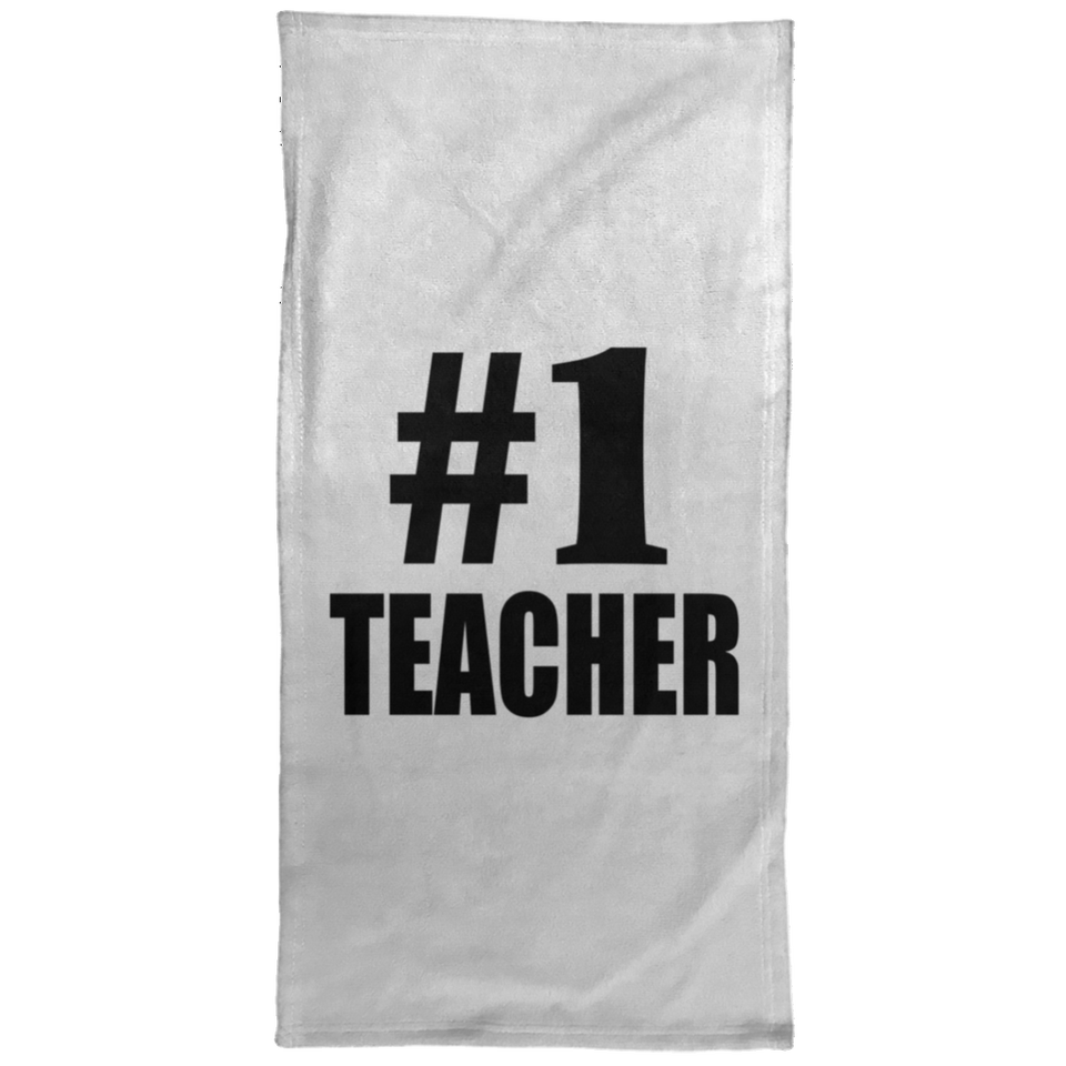 Number One #1 Teacher - Hand Towel