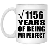 34th Anniversary Square Root of 1156 Years of Mr Perfect - 11oz Coffee Mug