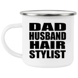 Dad Husband Hair Stylist - 12oz Camping Mug
