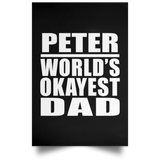 Peter World's Okayest Dad - Poster Portrait