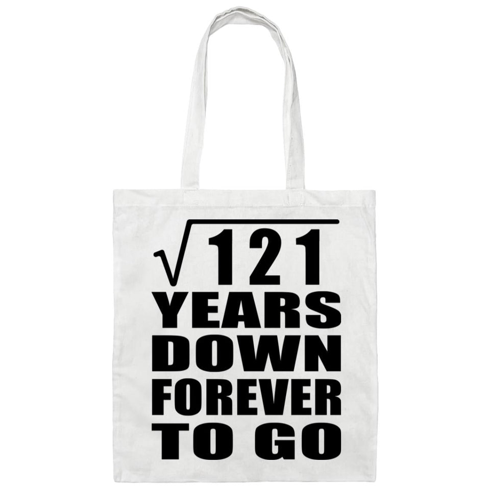 11th Anniversary Square Root of 121 Years Down Forever To Go - Tote Bag White