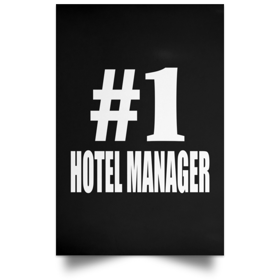 Number One #1 Hotel Manager - Poster Portrait