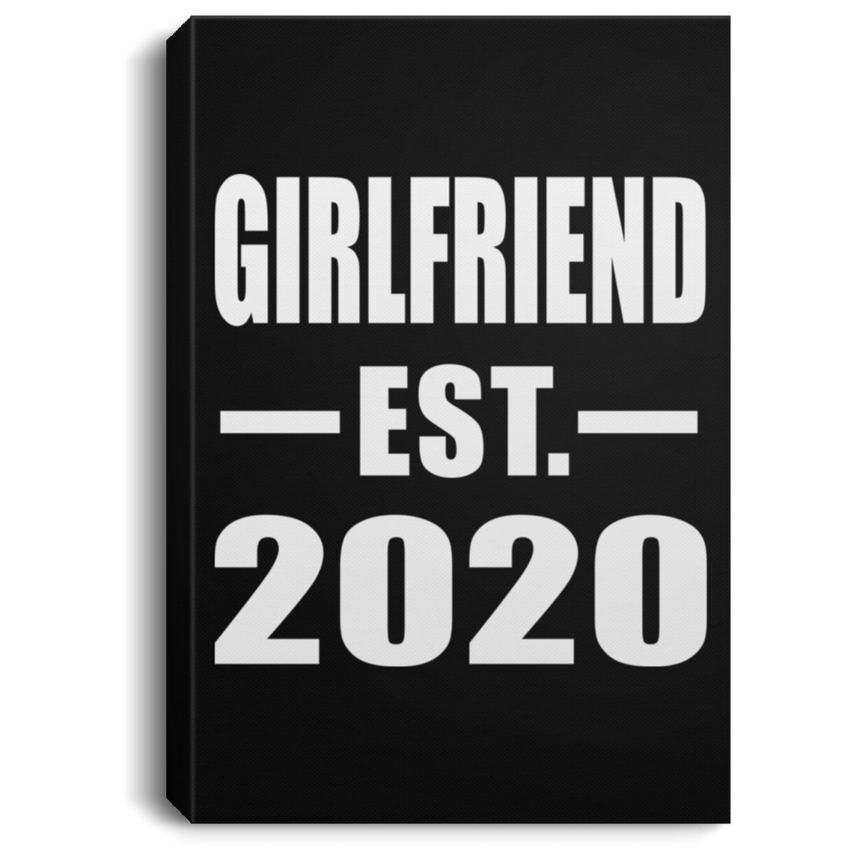 Girlfriend Established EST. 2020 - Canvas Portrait