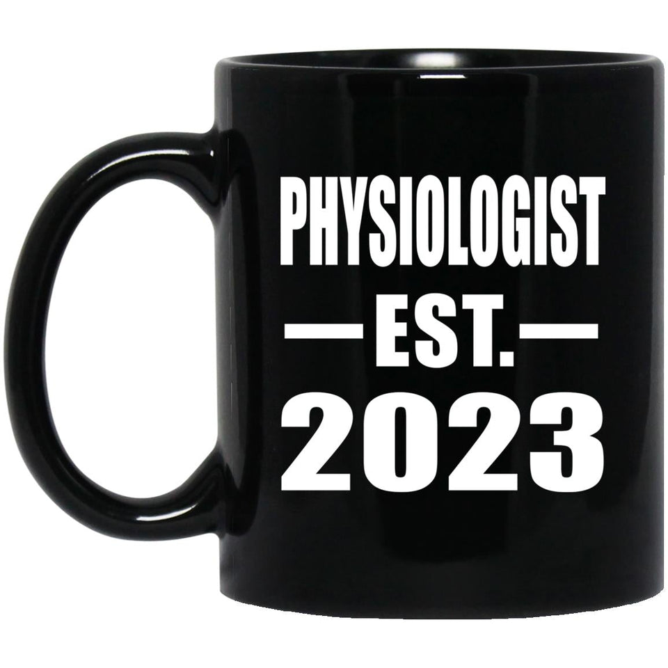 Physiologist Established EST. 2023 - 11oz Coffee Mug Black
