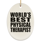 World's Best Physical Therapist - Oval Ornament