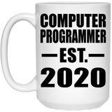 Computer Programmer Established EST. 2020 - 15oz Coffee Mug