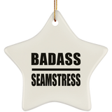 Badass Seamstress - Star Ornament