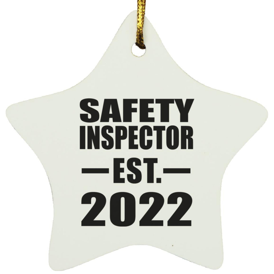 Safety Inspector Established EST. 2022 - Star Ornament