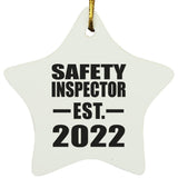 Safety Inspector Established EST. 2022 - Star Ornament