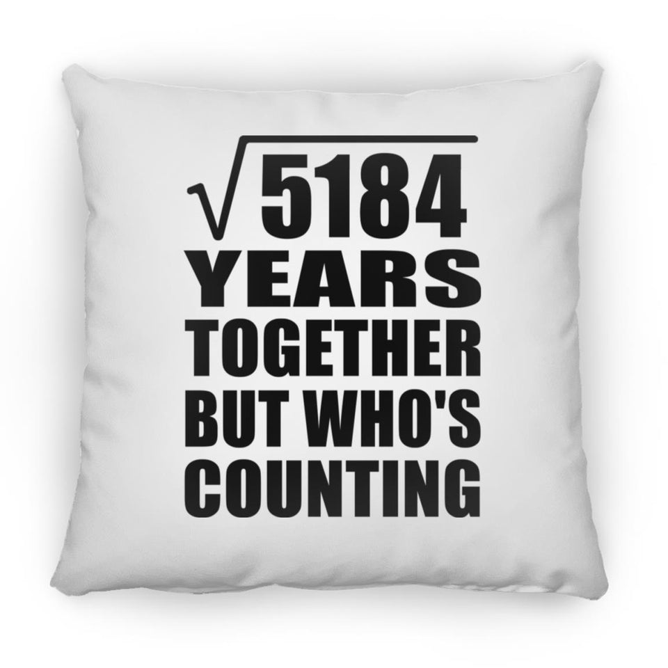 72nd Anniversary Square Root of 5184 Years Who's Counting - Throw Pillow