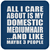 All I Care About Is My Domestic Mediumhair - Drink Coaster