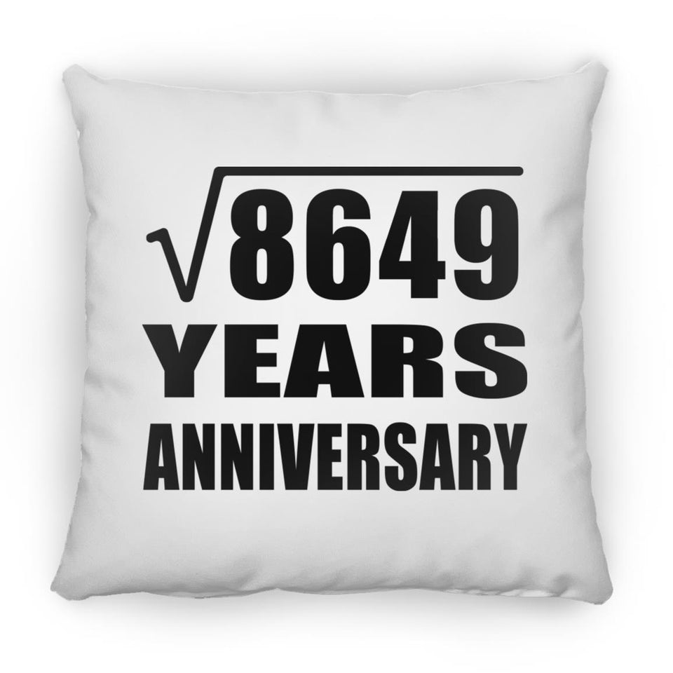 93rd Anniversary Square Root of 8649 Years Anniversary - Throw Pillow