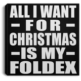 All I Want For Christmas Is My Foldex - Canvas Square