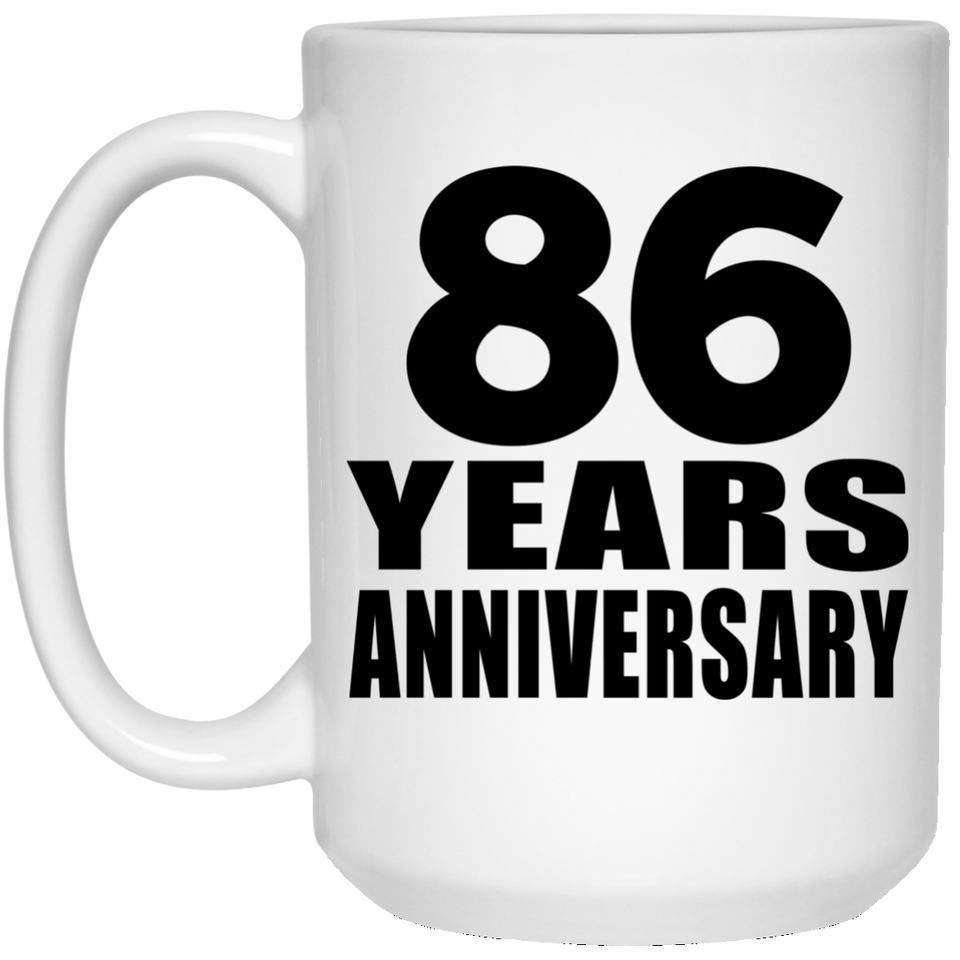 86th Anniversary 86 Years - 15 Oz Coffee Mug