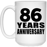 86th Anniversary 86 Years - 15 Oz Coffee Mug