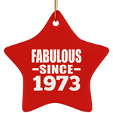 51st Birthday Fabulous Since 1973 - Star Ornament