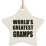 World's Greatest Gramps - Star Ornament