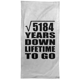 72nd Anniversary Square Root of 5184 Years Lifetime To Go - Hand Towel