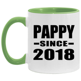 Pappy Since 2018 - 11oz Accent Mug Green