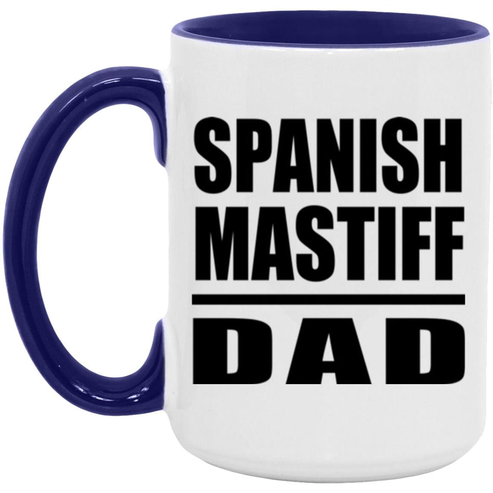 Spanish Mastiff Dad - 15oz Accent Mug Purple
