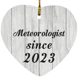 Meteorologist Since 2023 - Heart Ornament F