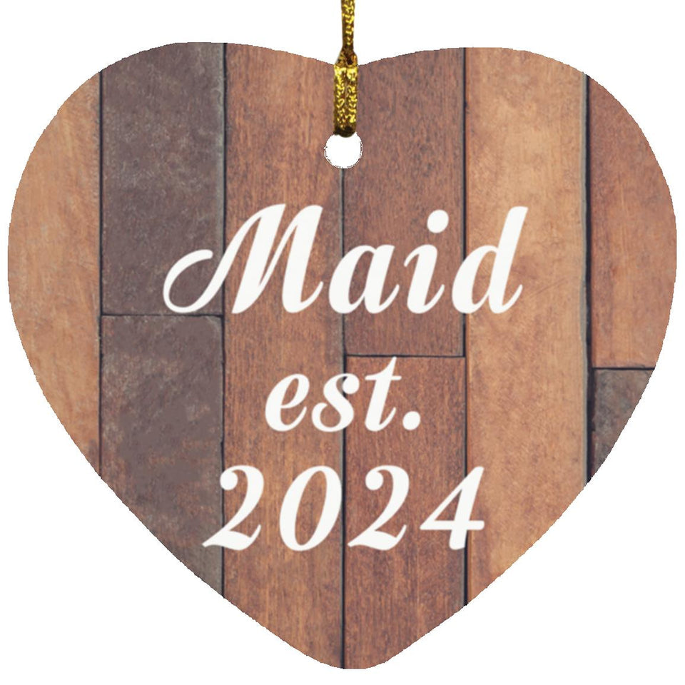 Maid Established Est. 2024 - Heart Ornament E