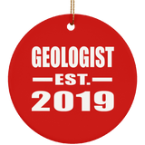 Geologist Established EST. 2019 - Circle Ornament