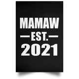 Mamaw Established EST. 2021 - Poster Portrait