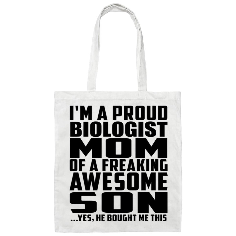 Proud Biologist Mom Of Awesome Son - Tote Bag White