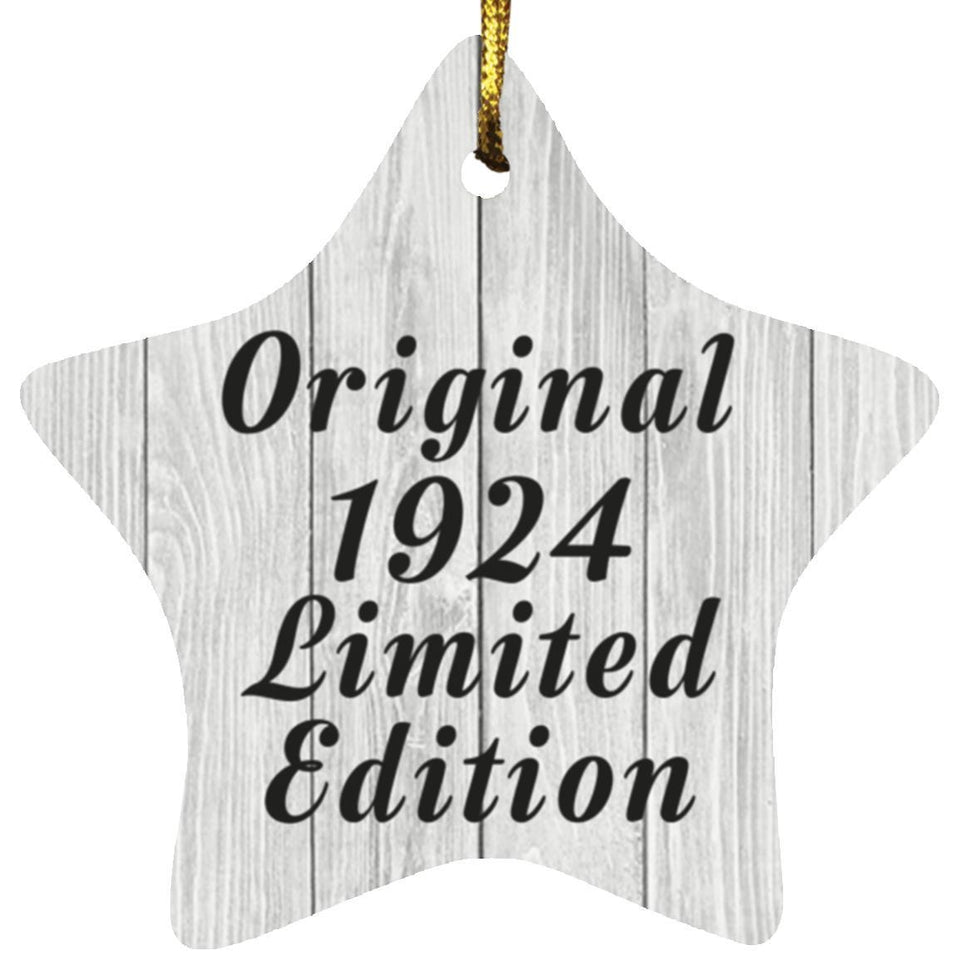 100th Birthday Original 1924 Limited Edition - Star Ornament F