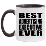 Best Advertising Executive Ever - 11oz Accent Mug Black