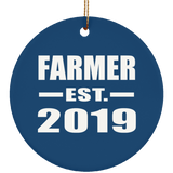 Farmer Established EST. 2019 - Circle Ornament